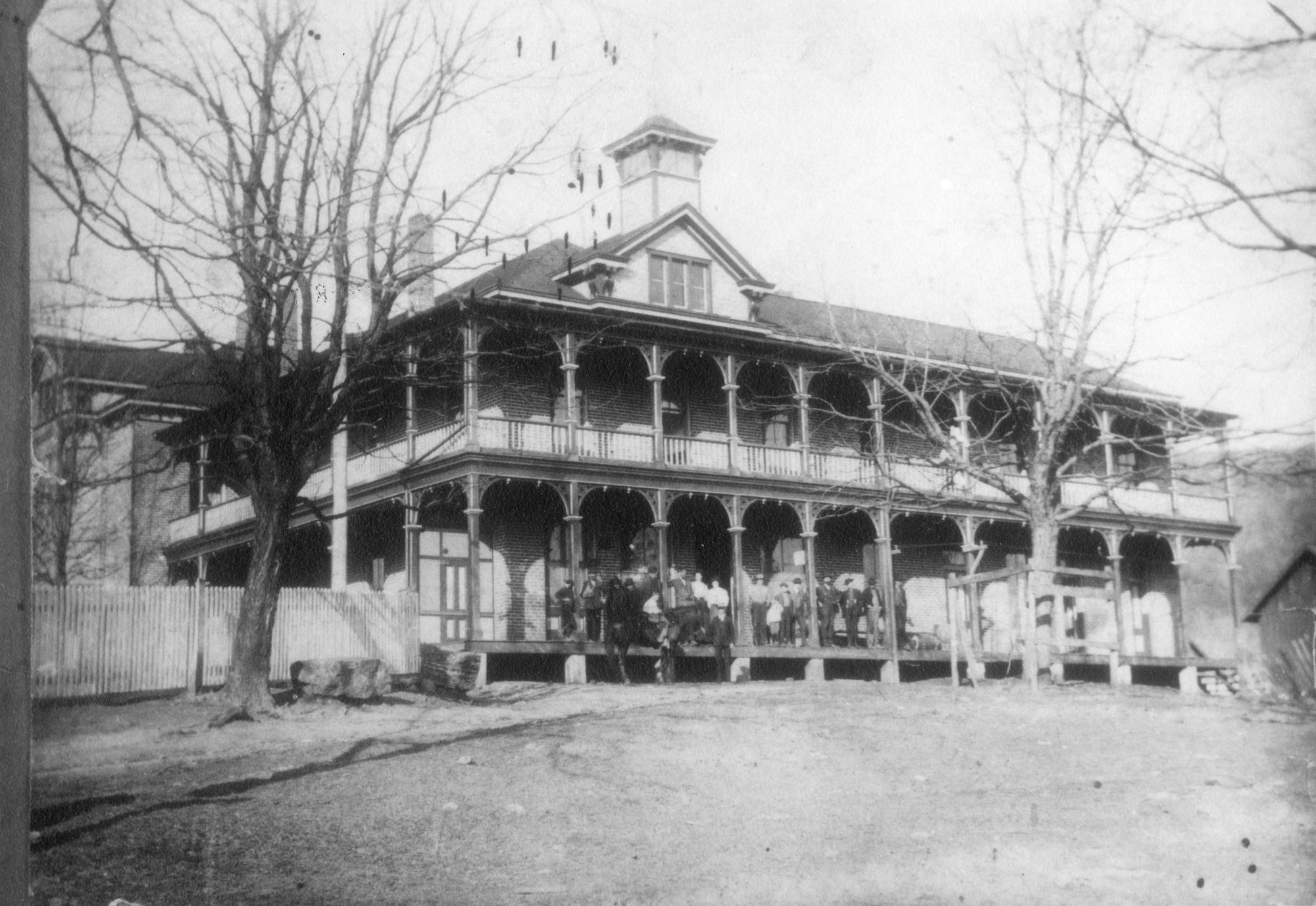 The Inn at Foster Falls in a historic photograph